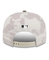New Era Men's Light Beige/Olive Boston Red Sox 2025 Armed Forces Day Split Panel 9FIFTY Snapback Hat