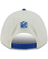 New Era Men's Cream/Royal Los Angeles Rams 2025 Nfl Draft 9FORTY A-Frame M-Crown Adjustable Hat