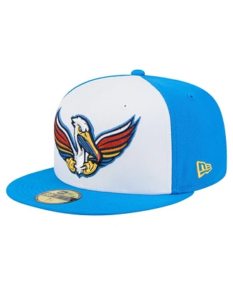 New Era Men's White Myrtle Beach Pelicans Copa de la Diversion 59FIFTY Fitted Hat