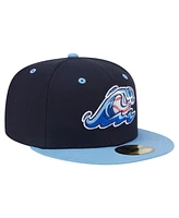 New Era Men's Navy/Light Blue West Michigan Whitecaps Authentic Collection 59FIFTY Fitted Hat