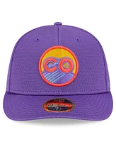 New Era Men's Purple Colorado Rockies 2025 City Connect Batting Practice Low Profile 59FIFTY Fitted Hat