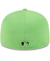 New Era Men's Neon Green Tampa Bay Rays City Connect Batting Practice 59FIFTY Fitted Hat