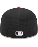 New Era Men's Charcoal/Purple York Mets City Connect Batting Practice 59FIFTY Fitted Hat
