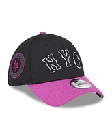 New Era Men's Charcoal/Purple York Mets City Connect Batting Practice 39THIRTY Flex Hat