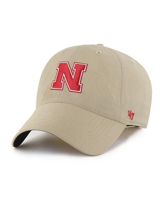 '47 Brand Men's Khaki Nebraska Huskers Clean Up Brrr Adjustable Hat