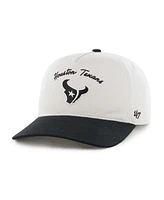 '47 Brand Men's Cream/Black Houston Texans Safe Bet Stable Hitch Adjustable Hat