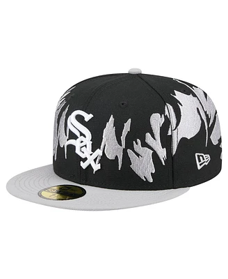 New Era Men's Black/Gray Chicago White Sox Retro Pattern 59FIFTY Fitted Hat
