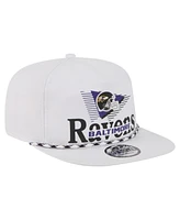 New Era Men's White Baltimore Ravens Collide Golfer Snapback Hat
