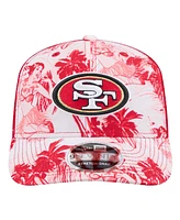 New Era Men's Scarlet San Francisco 49ers Hula 9SEVENTY Adjustable Trucker Hat