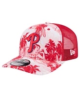 New Era Men's Red Philadelphia Phillies Hula Trucker 9SEVENTY Adjustable Hat