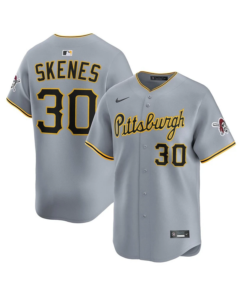 Nike Men's Paul Skenes Gray Pittsburgh Pirates Road Limited Player Jersey