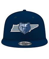 New Era Men's Navy Memphis Grizzlies State Pride 9FIFTY Snapback Hat