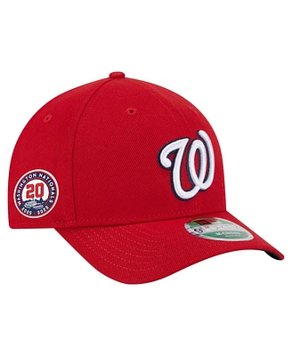 New Era Men's Red Washington Nationals 20th Anniversary Replica 9FORTY Adjustable Hat