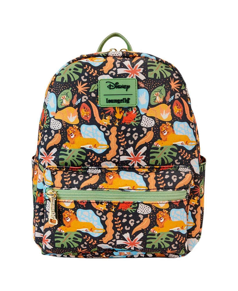Loungefly The Lion King 30th Anniversary Silhouette Canvas Square Mini Backpack