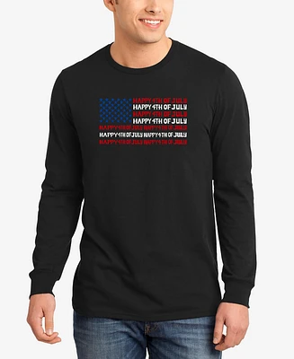 La Pop Art Men's Word Long Sleeve T-Shirt