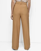 Dkny Women's High-Rise Sueded Canvas Pants