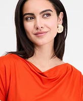I.n.c. International Concepts Women's Ruched Cowlneck Top, Exclusively at Macy's