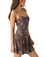 O'Neill Juniors' Serefina Printed Drop-Waist Mini Dress