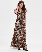 Anne Klein Women's Twist-Front Maxi Dress