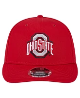 New Era Men's Scarlet Ohio State Buckeyes Low Profile 9FIFTY Snapback Hat