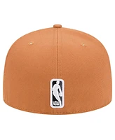 New Era Men's Tan Brooklyn Nets Color Pack 59FIFTY Fitted Hat