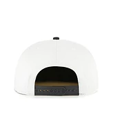 '47 Brand Men's White/Black Cincinnati Reds Foundation Captain Snapback Hat