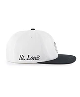 '47 Brand Men's White/Black St. Louis Cardinals Foundation Captain Snapback Hat