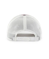 '47 Brand Men's Gray/White Arizona Diamondbacks Tide Sweep Rope Trucker Adjustable Hat