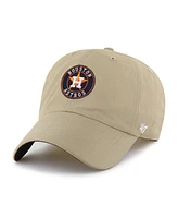 '47 Brand Men's Khaki Houston Astros Performance Clean Up Adjustable Hat