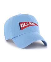 '47 Brand Men's Powder Blue Ole Miss Rebels Vault Clean Up Adjustable Hat