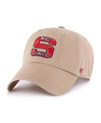'47 Brand Men's Khaki Nc State Wolfpack Vault Clean Up Adjustable Hat
