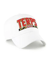 '47 Brand Men's White Maryland Terrapins Clean Up Adjustable Hat