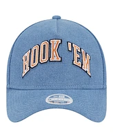 New Era Women's Denim Texas Longhorns A-Frame 9FORTY Adjustable Hat