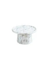 mitation marbed metal end table set