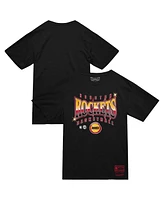 Mitchell & Ness Men's Black Houston Rockets Worldwide Collection Glow Up T-Shirt