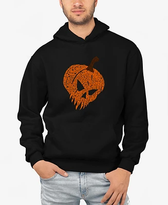 La Pop Art Men's Evil Pumpkin Word Hooded Sweatshirt