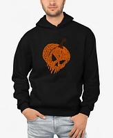 La Pop Art Men's Evil Pumpkin Word Hooded Sweatshirt