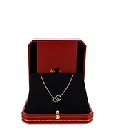 Pre-Owned Cartier Love Interlocking Necklace 18K Gold