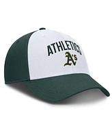 Nike Men's White/Green Athletics Club Performance Adjustable Hat