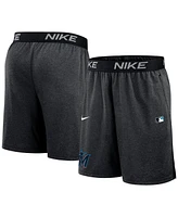 Nike Men's Black Miami Marlins Authentic Collection Performance Knit Shorts