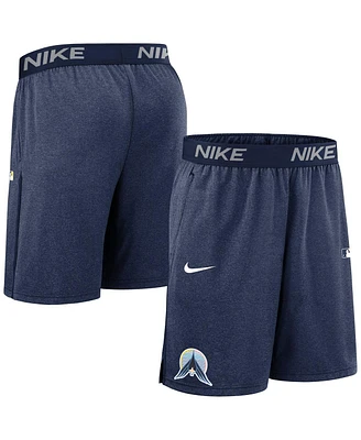 Nike Men's Navy Minnesota Twins Authentic Collection City Connect Performance Knit Shorts