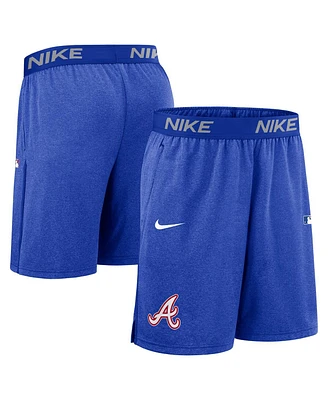 Nike Men's Royal Atlanta Braves Authentic Collection City Connect Performance Knit Shorts