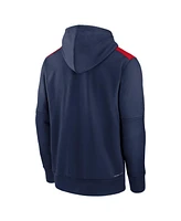 Nike Men's Navy Cleveland Guardians Authentic Collection City Connect Therma Pullover Hoodie