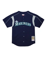 Mitchell & Ness Men's Felix Hernandez Navy Seattle Mariners Cooperstown Collection Batting Practice Jersey