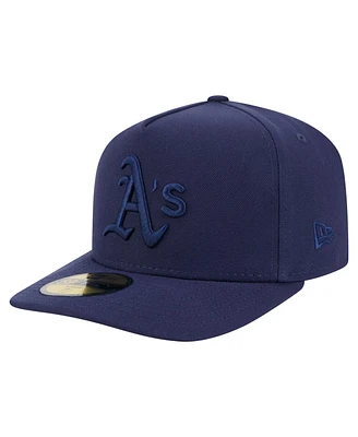 New Era Men's Navy Athletics Color Pack A-Frame 59FIFTY Fitted Hat