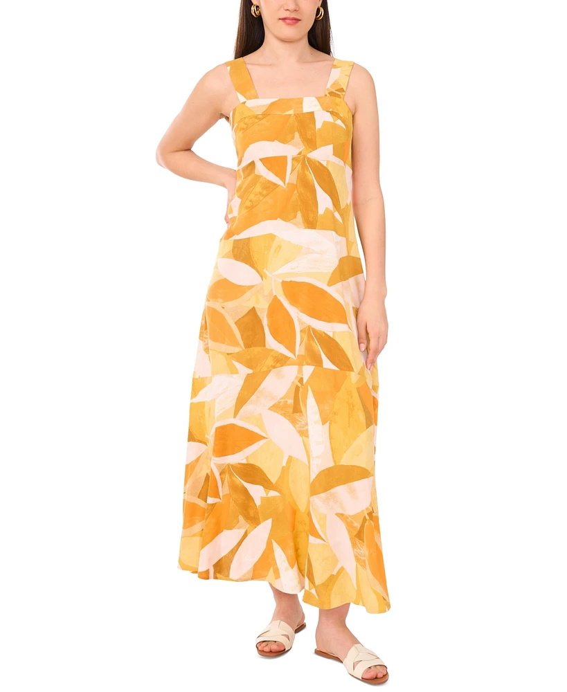 Vince Camuto Women's Printed Thick Strap Maxi Dress