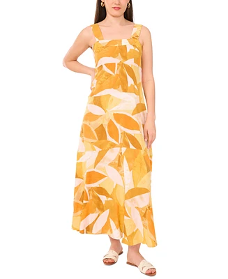 Vince Camuto Women's Printed Thick Strap Maxi Dress