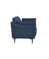 2 Seater Sofa For Primary Living Space, Bed Room, Office, 2 Pillows,Metel Legs