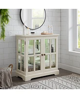 Elegant Led Curio Cabinet: Adjustable Shelves, Retro Display, Home Storage