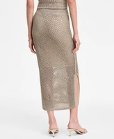 I.n.c. International Concepts Women's Metallic-Knit Skirt, Exclusively at Macy's